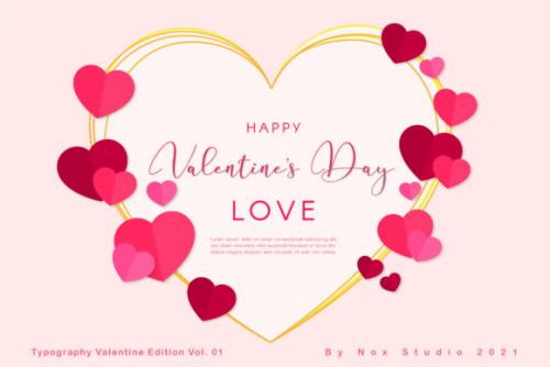 Valentine  You Calligraphy Font 2