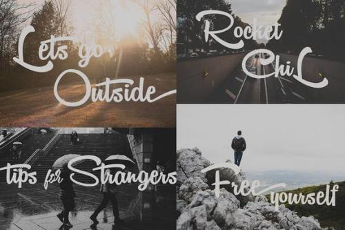 Vantom Script Font 3