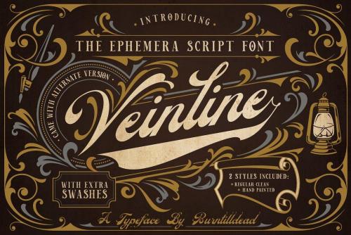 Veinline Script Font 1