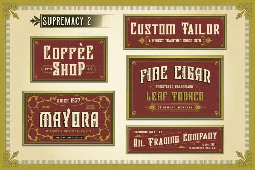 Victorian Supremacy Display Font 8
