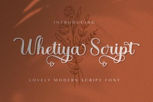 Whetiya Calligraphy Font4