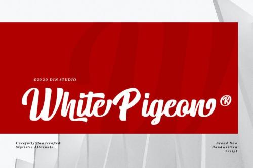 White Pigeon Font 1