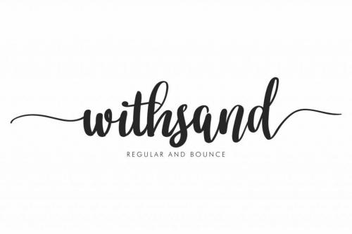 Withsand Calligraphy Hand Lettering Font