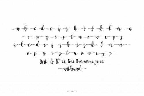 Withsand Calligraphy Hand Lettering Font  2