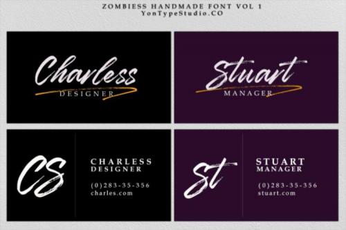 Zombies Hand Brush Font 8