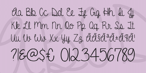 A Gentle Touch Font 3
