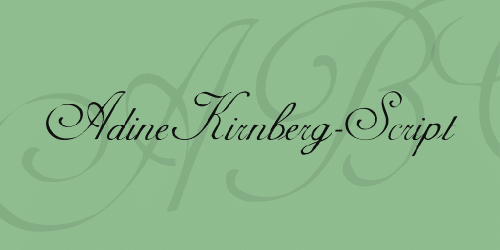 AdineKirnberg Script Font 1