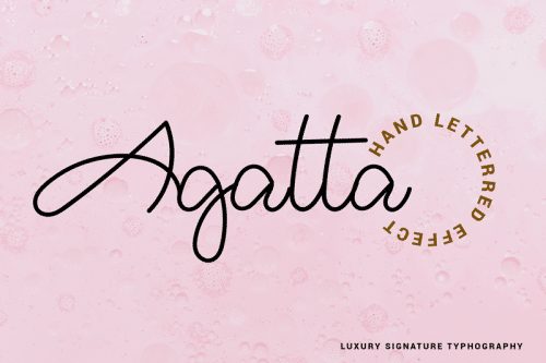Agatta Script Font 1