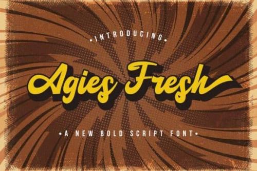 Agies Fresh Script Font