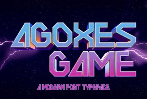 Agoxes Game Display Font 1