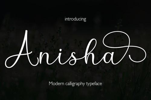 Anisha Calligraphy Font 1