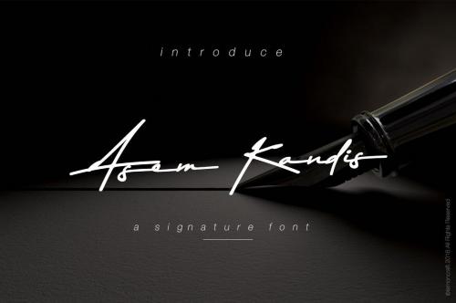 Asem Kandis Signature Font 1