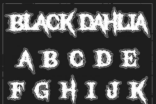 Black-Dahlia-Font