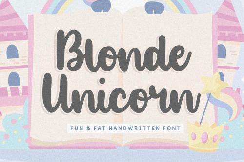 Blonde Unicorn Handwritten Font 1
