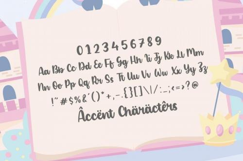Blonde Unicorn Handwritten Font 6