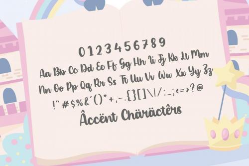 Blonde Unicorn Handwritten Font 6