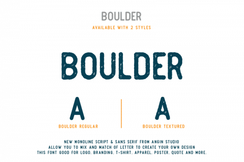 Boulder Font
