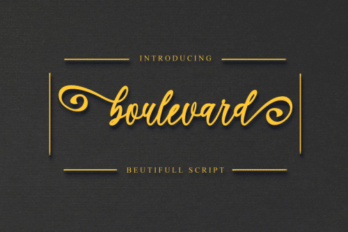 Boulevard Beautiful Script Font 1