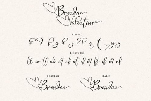 Brenda Valentine Font 10