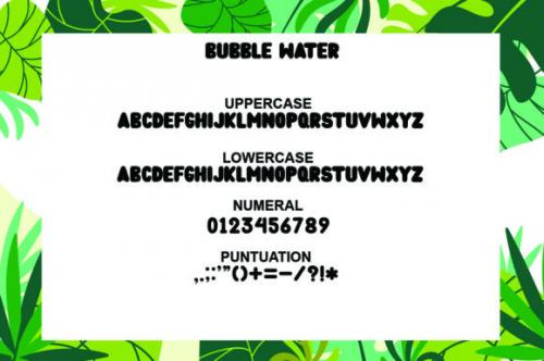 Bubble Water Display Font 2