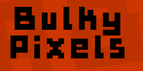 Bulky Pixels Font 1