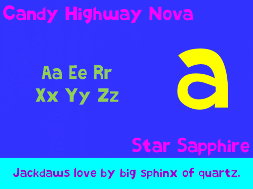 Candy Highway Nova Font 1