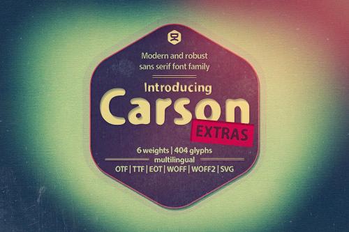 Carson Extras Sans Serif Font 1