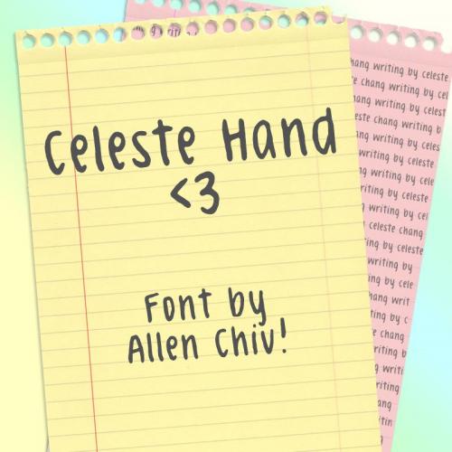 Celeste Hand Font 1