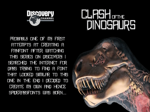 Clash Of The Dinosaurs Font 3