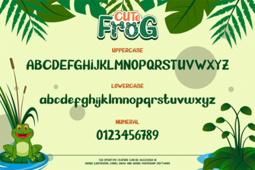 Cute Frog Font 3