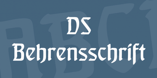 DS Behrensschrift Font 1