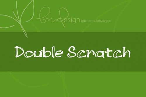 Double Scratch Font 1