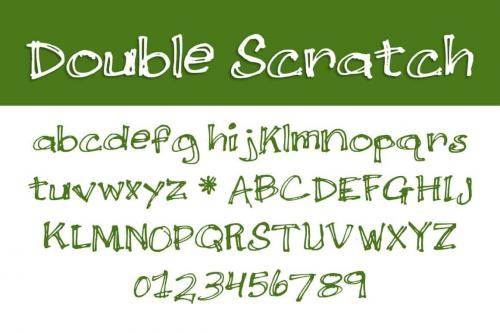 Double Scratch Font 2