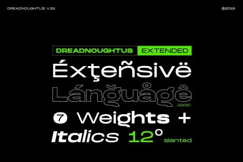 Dreadnoughtus Extended Font 5