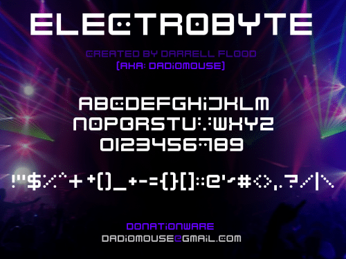 Electrobyte Font 1