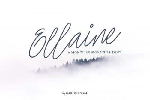 Ellaine Signature Font