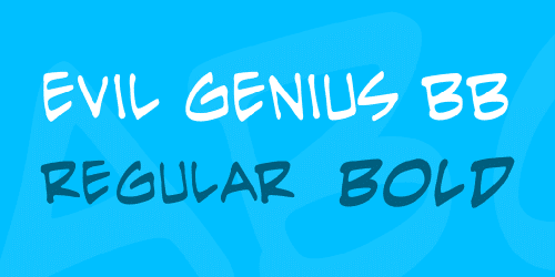 Evil Genius Bb Font