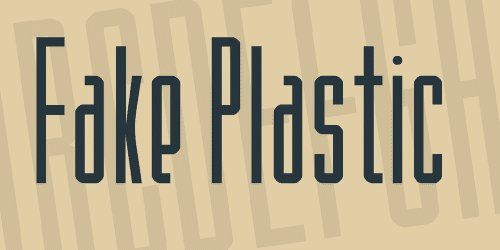 Fake Plastic Font 1
