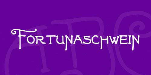 Fortunaschwein Font