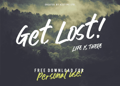 Get Lost! Font 1