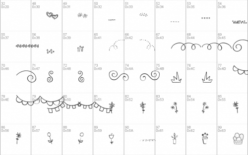 Gj-Garden Gnome Doodles Font 2