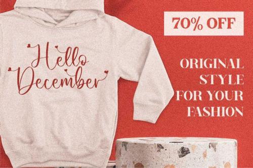 Hello December Calligraphy Font 10