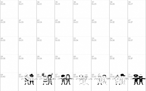 Human Chain Font 2