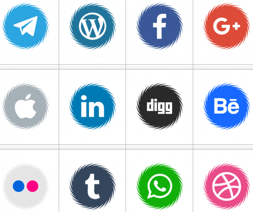 Icons Social Media 15 Font 1