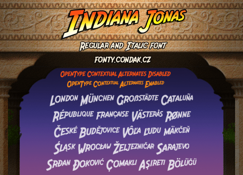 Indiana Jonas Font 1