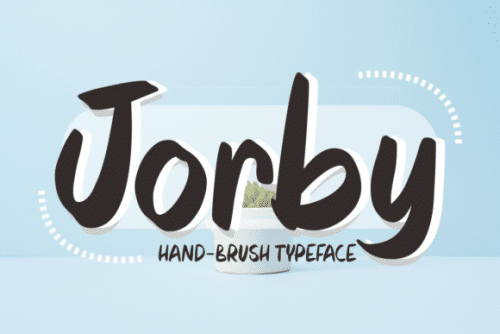 Jorby Hand-Brush Typeface 1