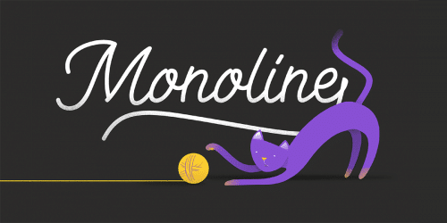 Kitten Monoline Font 11