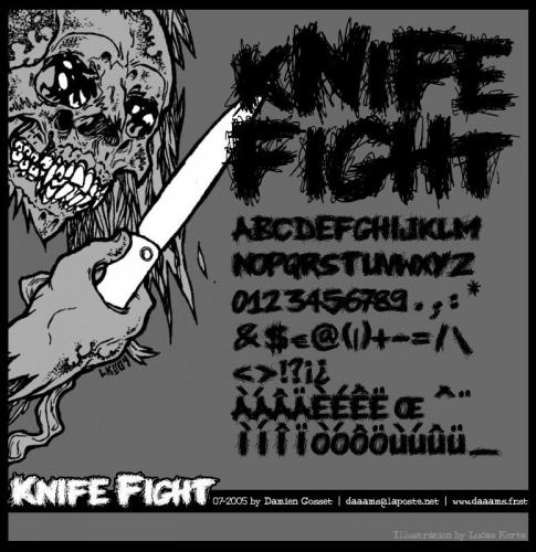 Knife Fight Font 1