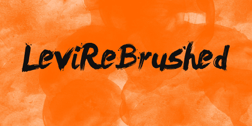 Levirebrushed Font
