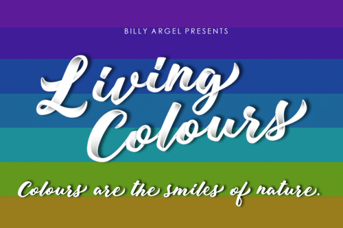 Living Colours Script Font